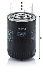 Öljynsuodatin, FORD,NISSAN, 10162-38S01, 10162-39S01, 1112 652, 15208-43G00, 15208-43G0A, 15208-65001, 15208-65002, 15208-65005, 15208-6