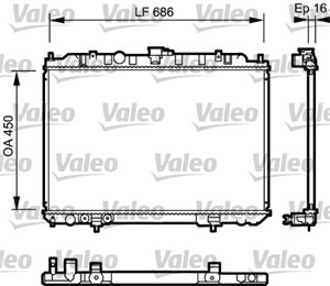 Jäähdytin, moottorinjäähdytys, NISSAN X-TRAIL, 214608H900, 21460-8H900, 21460EQ30A, 21460-EQ30A, 21460EQ30B, 21460-EQ30B