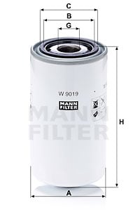 Öljynsuodatin MANN-FILTER W 9019