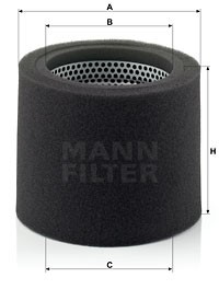 Ilmansuodatin, CITROËN,PEUGEOT, 1444 SV, 1445 89, 1445-890, 94 014 458 98, 94014 458.98