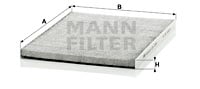 Raitisilmasuodatin MANN-FILTER CUK 3059