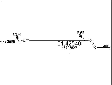 Pakoputki MTS 01.42540