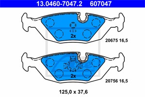 Jarrupalasarja, levyjarru, Taka-akseli, BMW 5 [E28], 6 [E24], 7 [E23], 34 21 1 153 196, 34 21 1 154 613, 34 21 1 155 077, 34 21 1 156 46