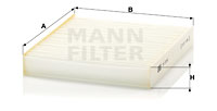 Raitisilmasuodatin MANN-FILTER CU 2145