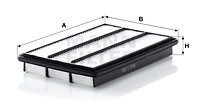 Ilmansuodatin, MITSUBISHI PAJERO Classic, PAJERO II, PAJERO III, PAJERO IV, PAJERO Canvas Top III, PAJERO SPORT II, PAJERO Van IV, MR 40