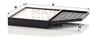 Raitisilmasuodatin MANN-FILTER CU 32 012/1