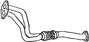 Pakoputki, Edessä, AUDI A6 C4, A6 C4 Avant, 4A0253101CC