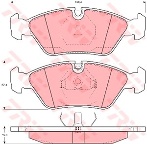 Jarrupalasarja, levyjarru, Etuakseli, ALPINA,BMW,FERRARI,PORSCHE, 1 153 203, 1 154 611, 1 154 612, 1 155 076, 1 156 462, 1 157 510, 1 15