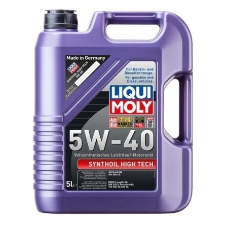 Moottoriöljy LIQUI MOLY SYNTHOIL HIGH TECH 5W40 5L