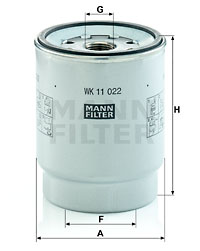 Polttoainesuodatin MANN-FILTER WK 11 022 z