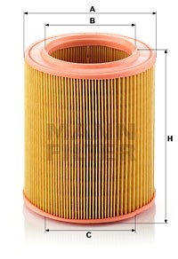 Ilmansuodatin, AUSTIN,LAND ROVER,LDV,MG,MORGAN,ROVER, 25062222, 5012 564, 9974620, A 840 X 9601 AAA, ASU1816, ASU1816EVA