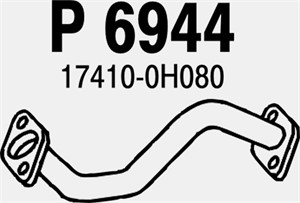 Pakoputki, Edessä, TOYOTA AVENSIS, AVENSIS Kombi, AVENSIS Sedan, 17410-0H080