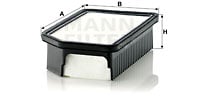 Ilmansuodatin MANN-FILTER C 26 014