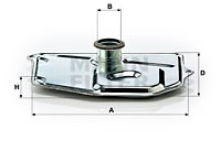 Hydrauliikkasuodatin, automaattivaihteisto MANN-FILTER H 199/3