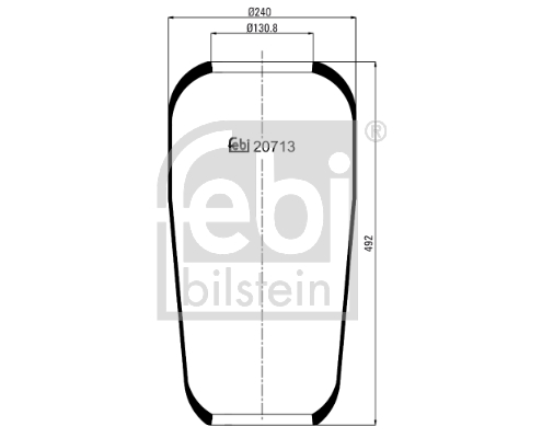 Metallipalje, ilmajousitus FEBI BILSTEIN 20713