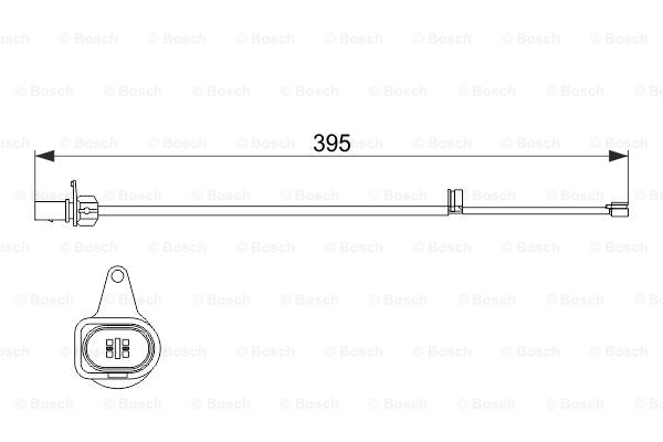 Jarrupalan kulumisen ilmaisin BOSCH 1 987 474 509