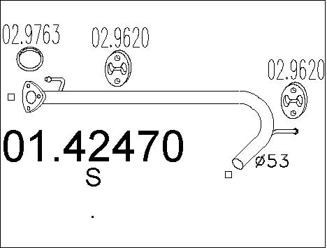 Pakoputki MTS 01.42470