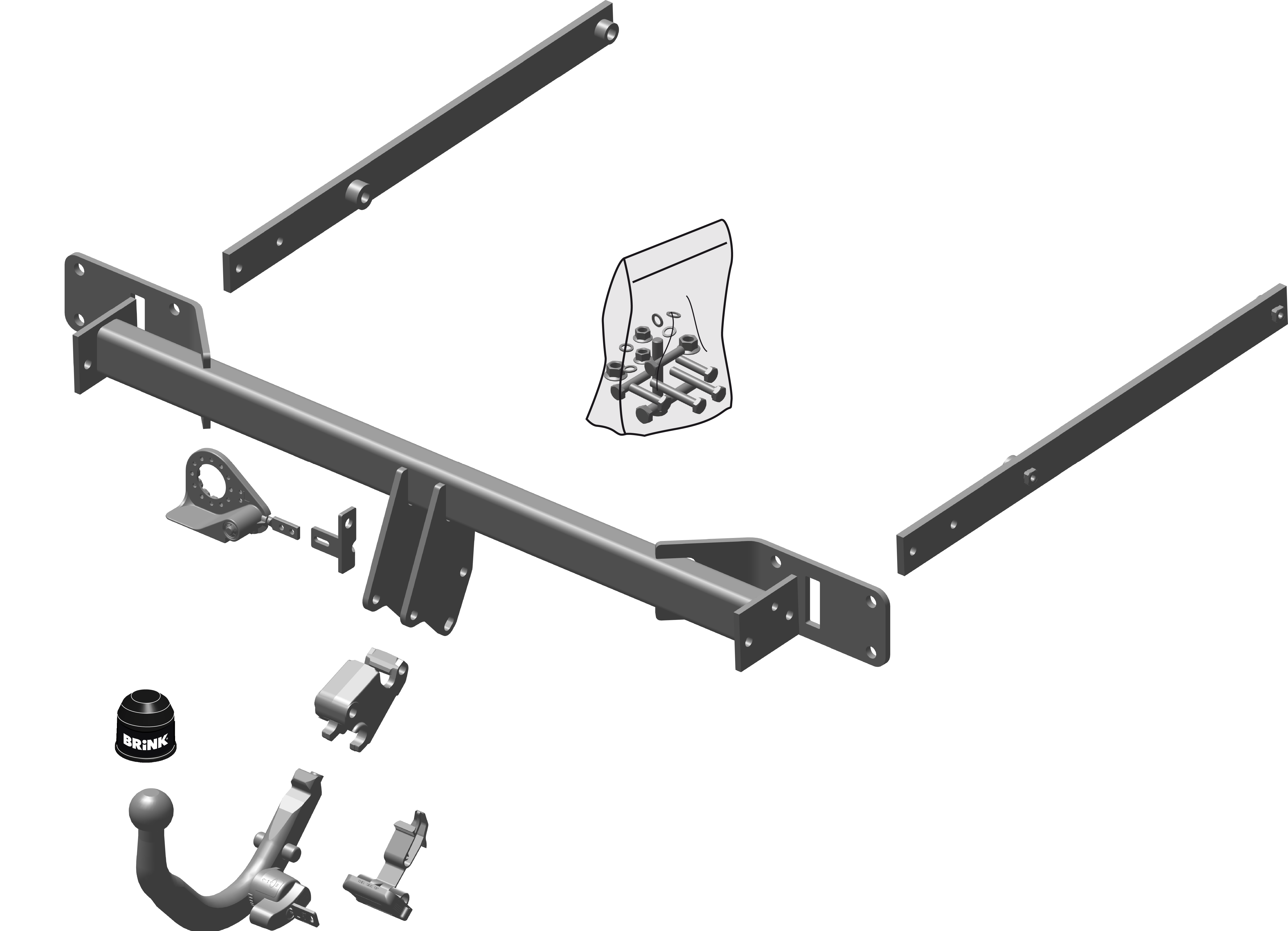 Vetokoukku BRINK 528500 MB C-Class W204, S204