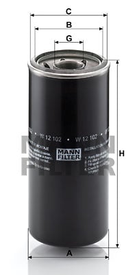 Öljynsuodatin MANN-FILTER W 12 102