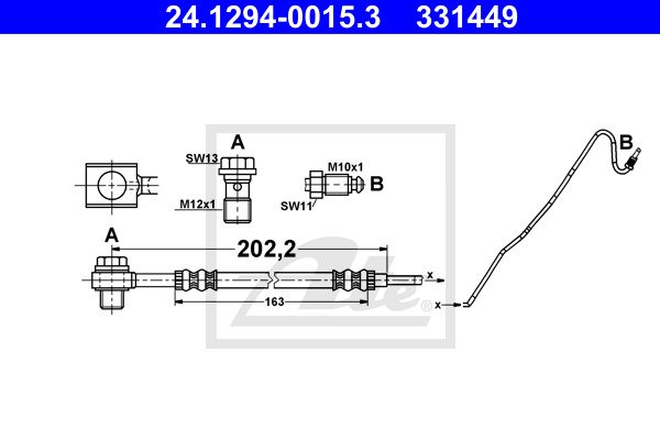 Jarruletku ATE 24.1294-0015.3