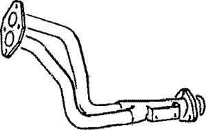 Pakoputki, Edessä, AUDI 80 B3 Sedan, 893253101AA, 893253101J