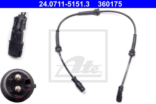 ABS-anturi ATE 24.0711-5151.3