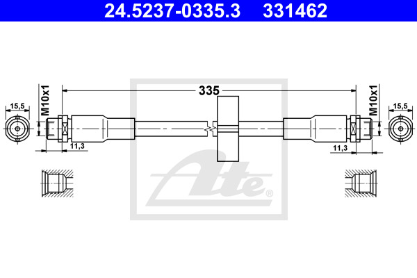 Jarruletku ATE 24.5237-0335.3