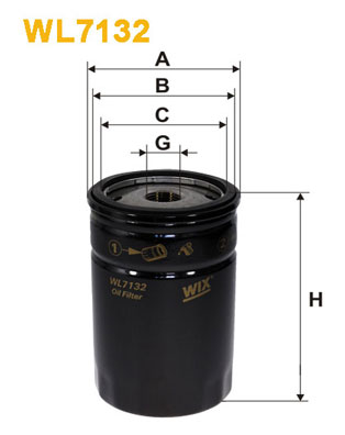 Öljynsuodatin WIX FILTERS WL7132