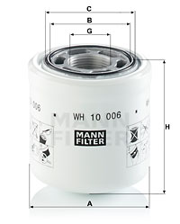 Suodatin, työhydrauliikka MANN-FILTER WH 10 006