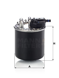 Polttoainesuodatin MANN-FILTER WK 820/15