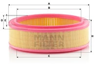 Ilmansuodatin MANN-FILTER C 2672/1