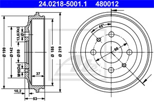 Jarrurumpu, Etuakseli, Taka-akseli, ABARTH,FIAT,LANCIA,SEAT, 4379680, 5974792, 7777842, SE022165201A
