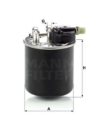 Polttoainesuodatin MANN-FILTER WK 820/14