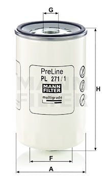 Polttoainesuodatin MANN-FILTER PL 271/1
