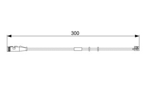 Kulumisenilmaisin, jarrupala, Etuakseli, CHEVROLET,OPEL,VAUXHALL, 13 116 560, 13116560, 6235647