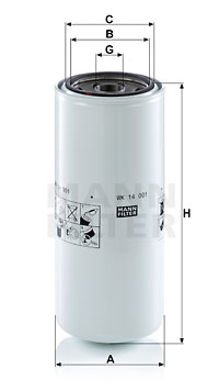 Polttoainesuodatin MANN-FILTER WK 14 001