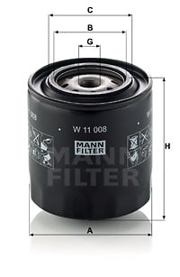 Öljynsuodatin MANN-FILTER W 11 008
