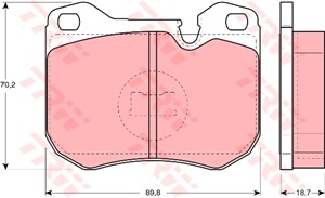 Jarrupalasarja, levyjarru, Etuakseli, PORSCHE 924, 928, 944, 477 698 155, 928 351 942 00, 928 351 951 00, 928 351 951 02, 928 351 952 00