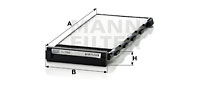 Raitisilmasuodatin MANN-FILTER CU 2808-2
