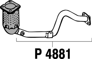 Pakoputki, Edessä, PEUGEOT 307, 307 Break, 307 SW, (1731-P9)