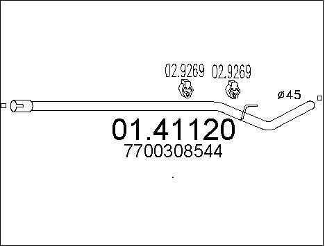 Pakoputki MTS 01.41120