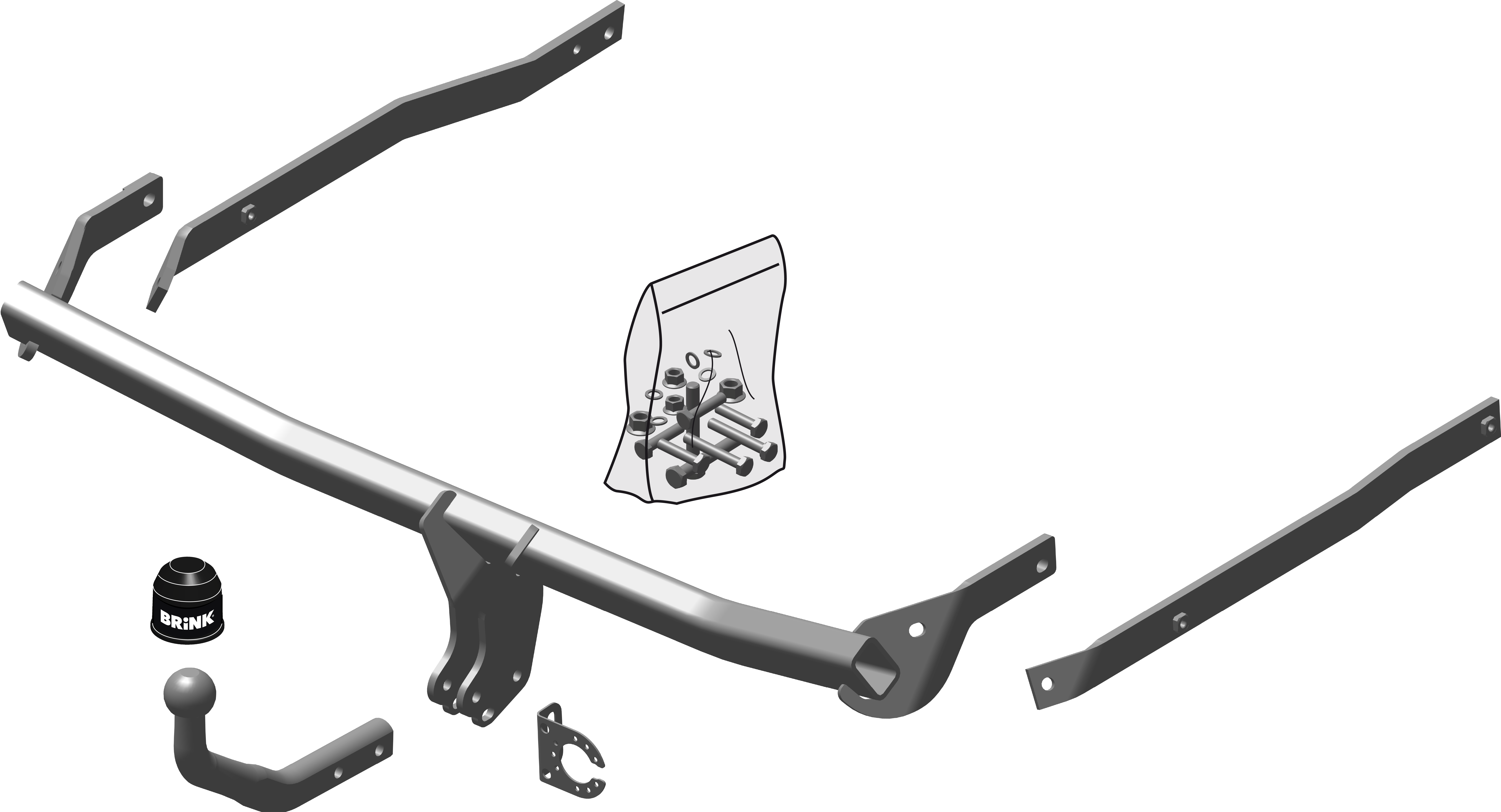 Vetokoukku BRINK 523100 Renault Megane Estate, Grandtour '03-16