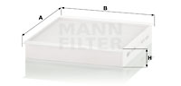 Raitisilmasuodatin MANN-FILTER CU 19 014