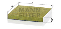 Raitisilmasuodatin MANN-FILTER FP 2043