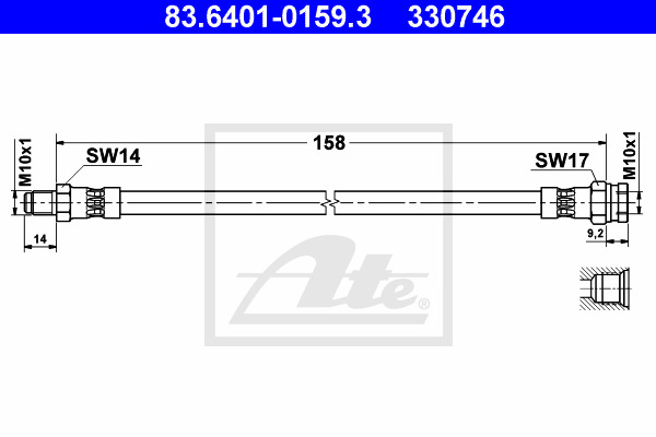 Jarruletku ATE 83.6401-0159.3