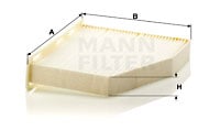 Raitisilmasuodatin MANN-FILTER CU 2939