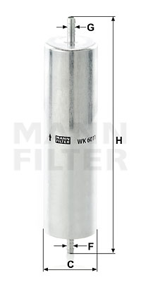 Polttoainesuodatin MANN-FILTER WK 6011