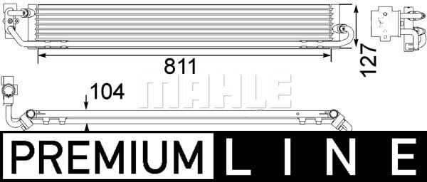 Öljynjäähdytin, autom. vaihteisto MAHLE ORIGINAL CLC 108 000P
