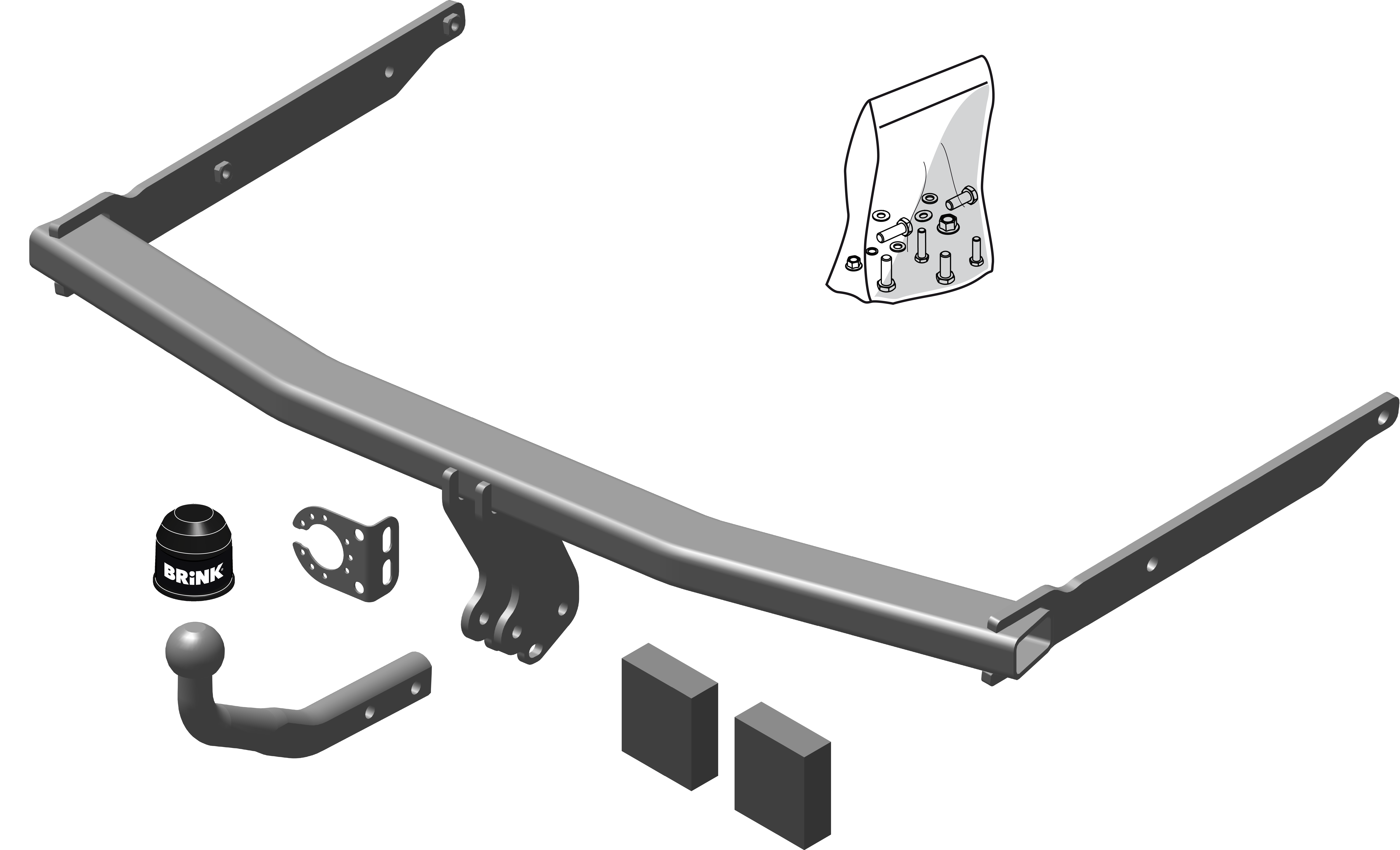 Vetokoukku BRINK 544500 Ford Focus '98-07