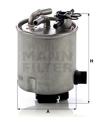 Polttoainesuodatin MANN-FILTER WK 9027